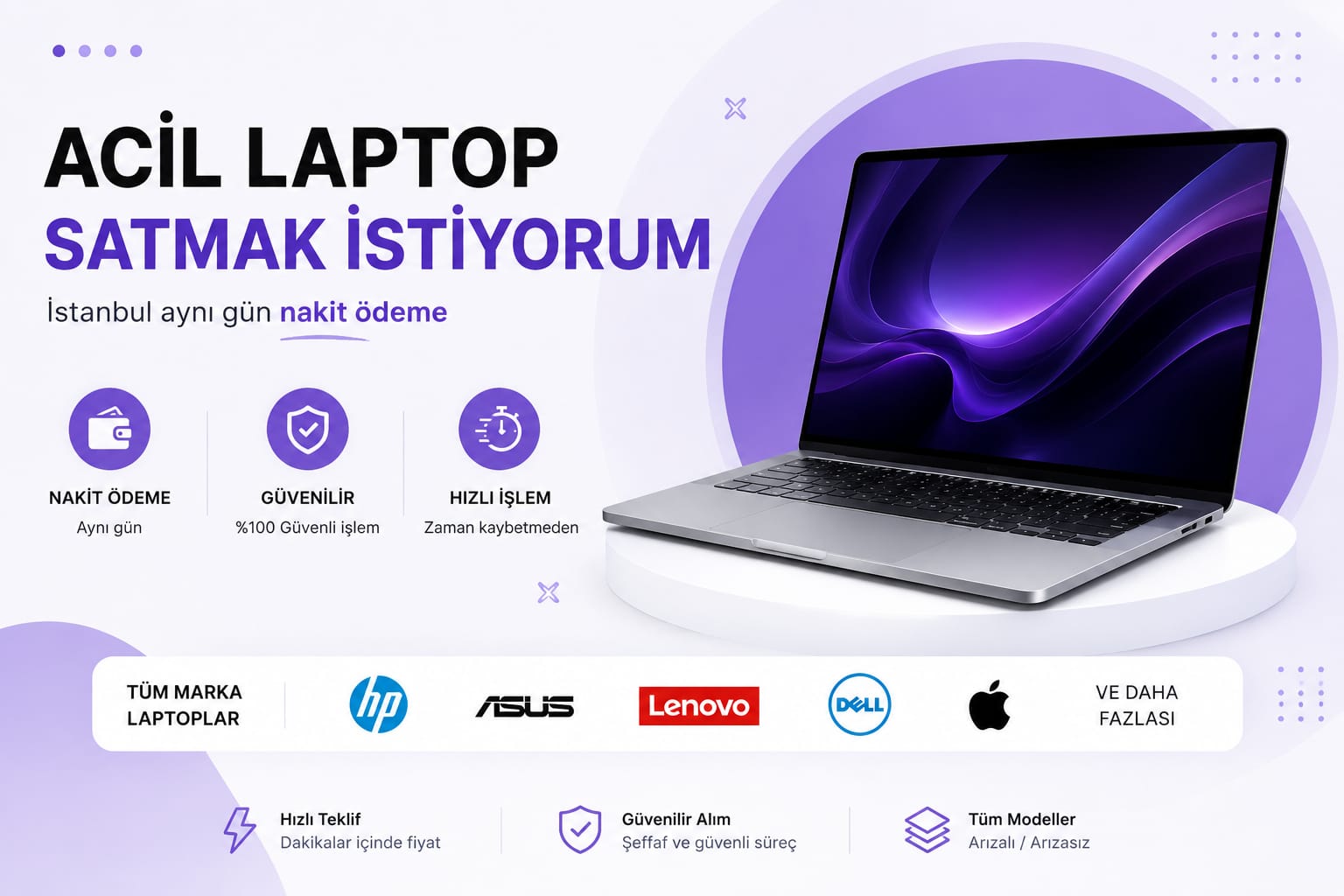 Laptop Alan Yerler İstanbul